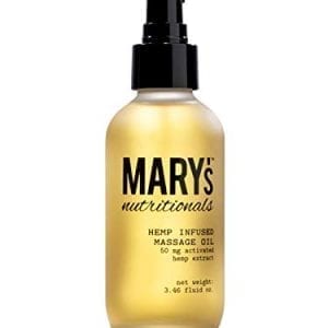 Mary's Nutritional Hemp infused Massage Oil Hydrate Skin 50mg