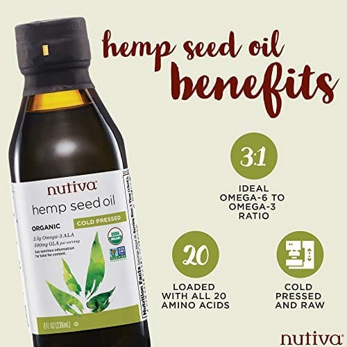 Benefits of Nutiva Organic Cold-Pressed Unrefined Canadian Hemp Seed Oil