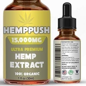 Hemppush Organic Hemp Oil Best Herbal Supplement Oil Drops