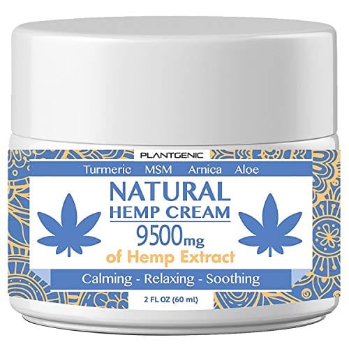 Plantgenic Natural Hemp Cream Organic Hemp Extract 9500mg