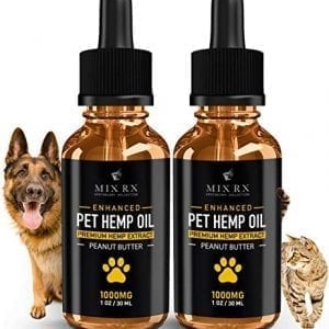 Hemp Oils Pet Products Mix Rx Pet Hemp Oil treats - Organic Anxiety Itchy Skin Relief