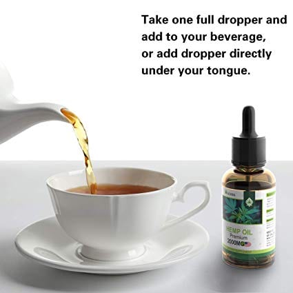 Dropper Nevis Premium Organic Hemp Oil Extract 100% Natural (2 Pack)