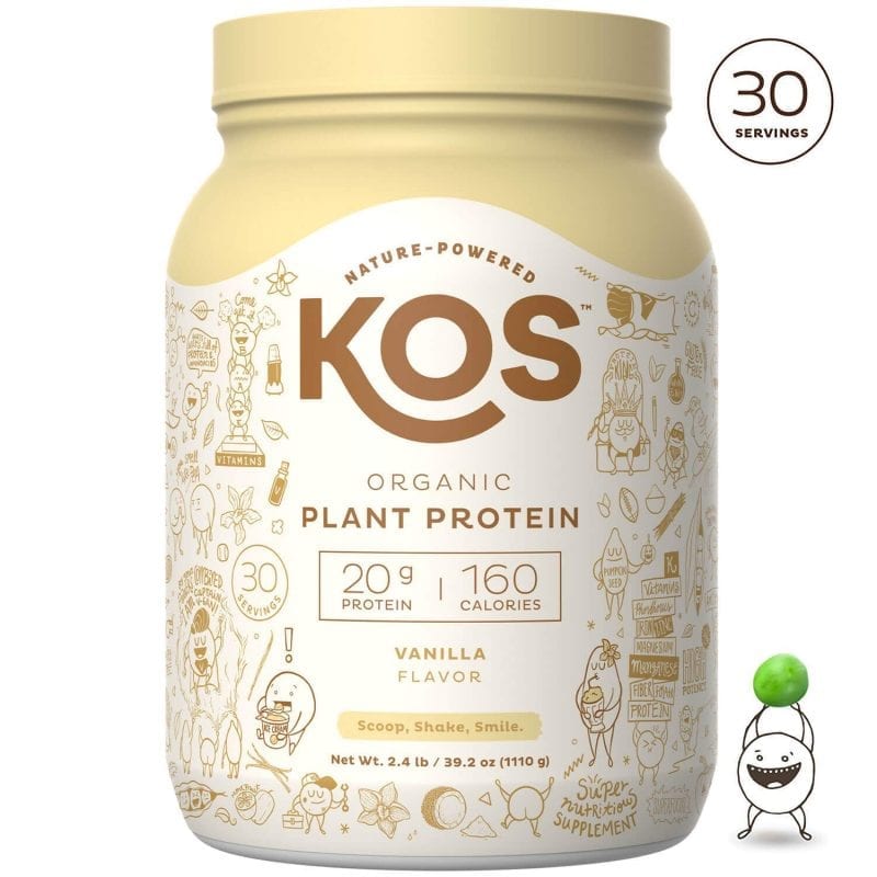 KOS Vanilla Organic Plant Based Raw Vegan Protein Powder