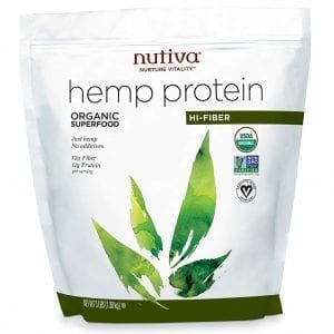 Nutiva Organic Cold Processed Hemp Seed Protein Hi-Fiber 3lb
