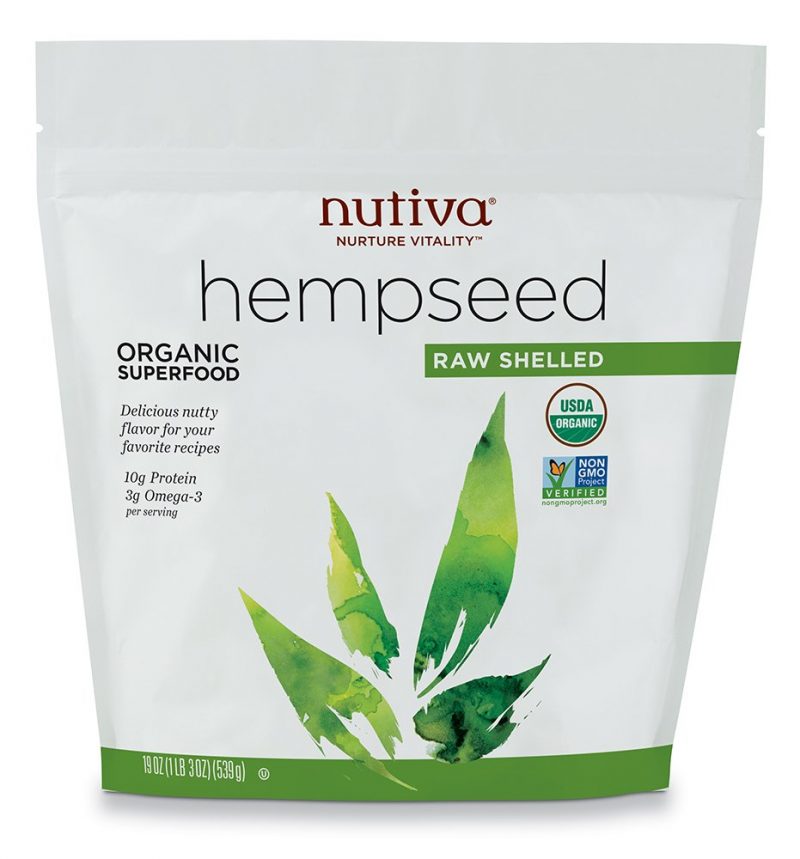 Nutiva Organic Raw Shelled Hempseed Non-GMO Canadian Hemp