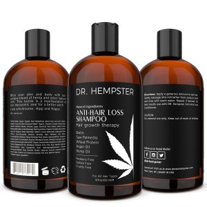 Dr Hempster Mens Womens Hair Loss Biotin Hemp Shampoo Thickens 